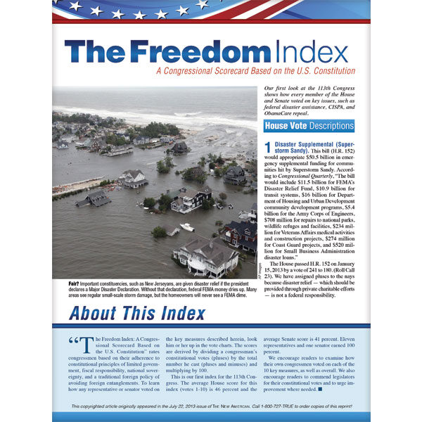 Freedom Index July 2013 reprint
