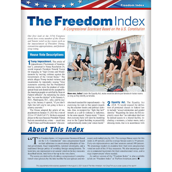 Freedom Index August 2021 reprint